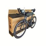 caja de cartón reciclado para transportar bicicletas