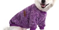 HuaLiSiJi Yorkshire Ropa Chihuahua Ropa Perro Suéter Elástico Cómodo y cálido (XX-Large, Púrpura)