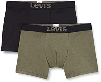 Levi's Men's Optical Illusion - Calzoncillos bóxer de algodón orgánico