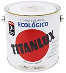 Titanlux Esmalte al Agua Titanlux Ecológico Satinado 2, 5 L, 525 Blanco Piedra
