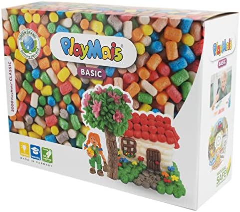 PlayMais BASIC XL juego de construcción para niños a partir de 3 años | 2000 piezas | estimula la creatividad y las habilidades motoras | regalo perfecto para niñas y niños | foto de alta resolución |
