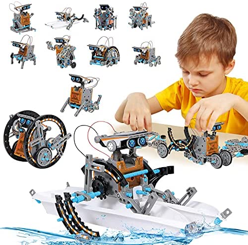 Juguetes niño 8-12 año de edad tallo Robot Kit Ciencia 12 en 1 solar de educación 